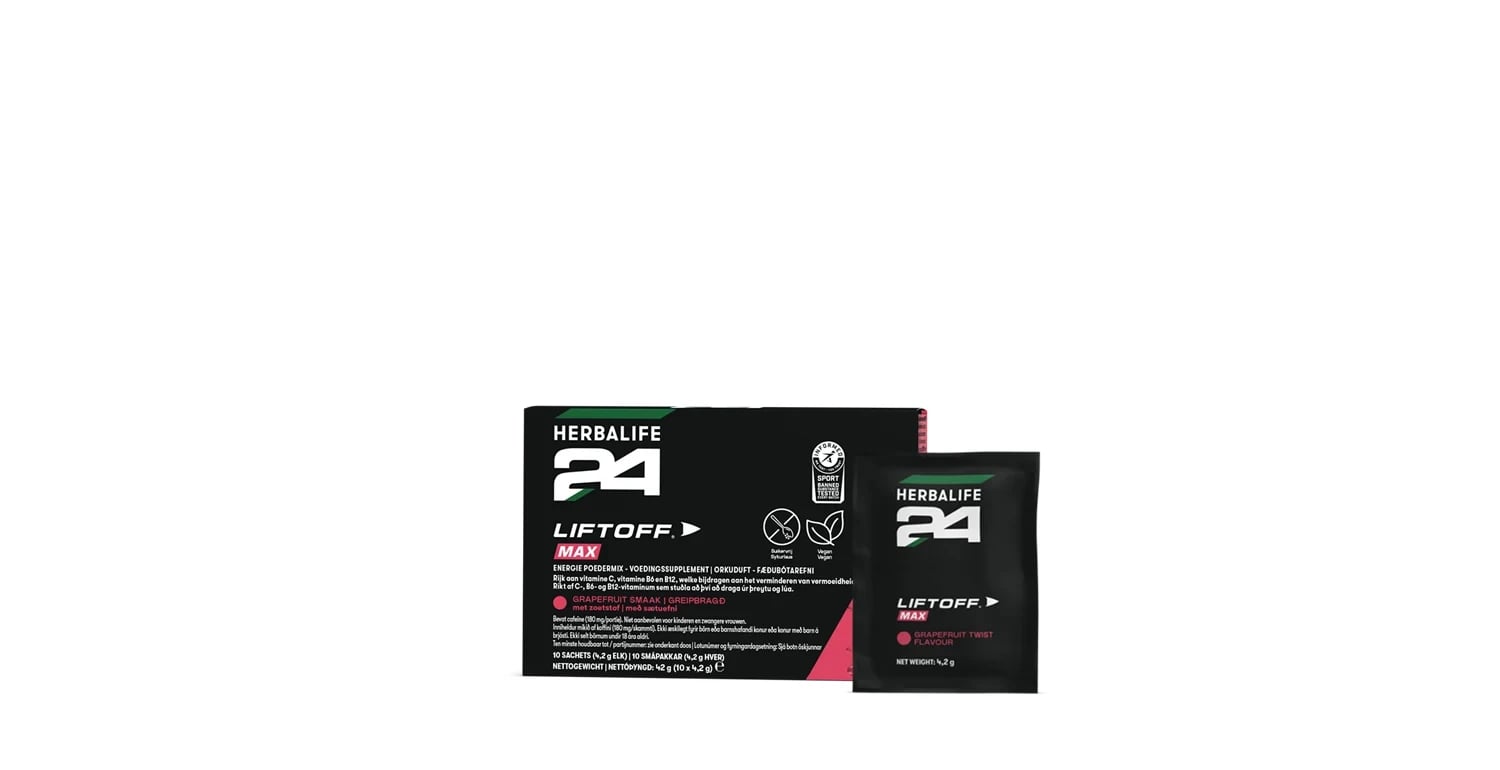LiftOff Max - grapefruit smaak - 10 zakjes — Herbalife Herbalife24