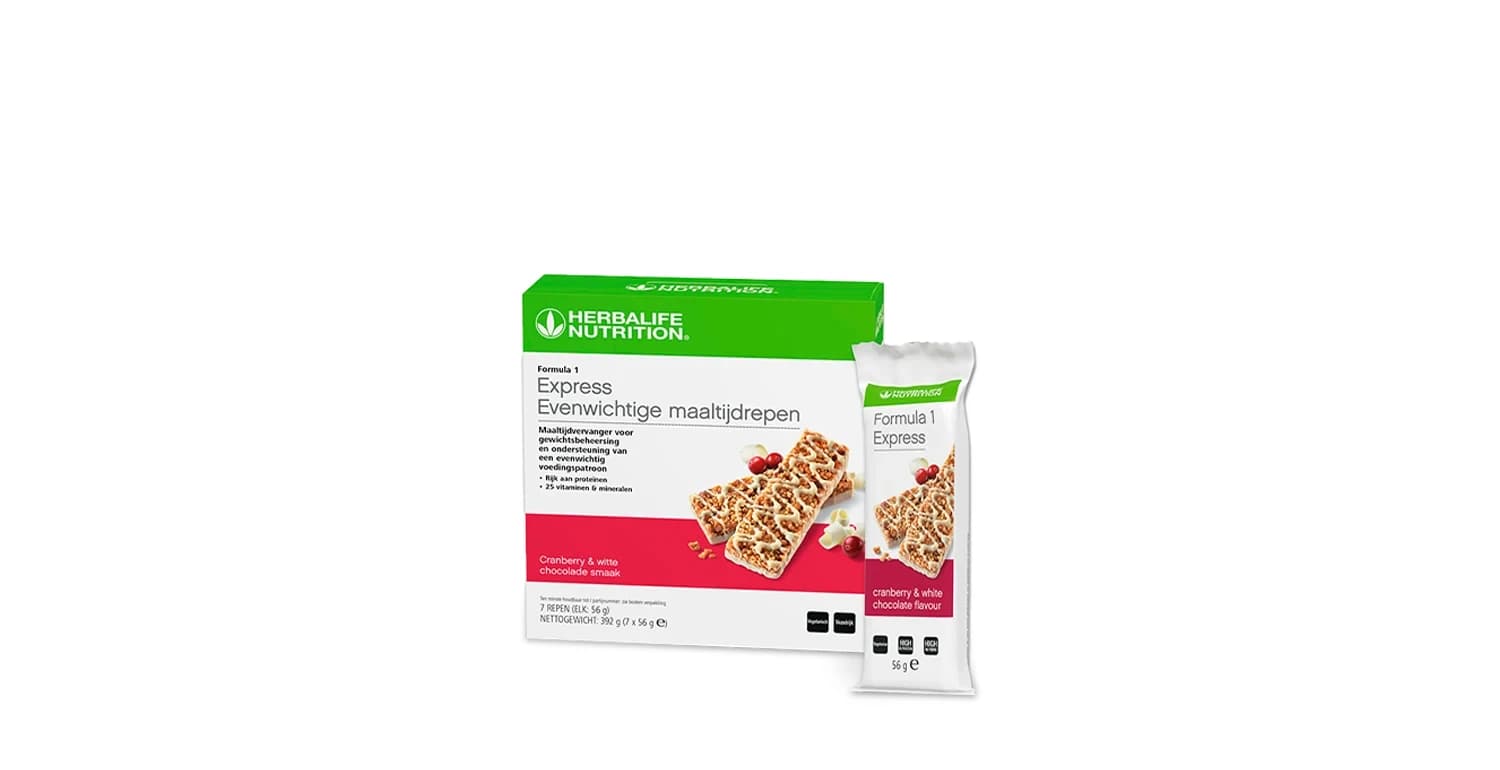 Formula 1 Express Maaltijdreep (7 repen) — Herbalife Ontbijt